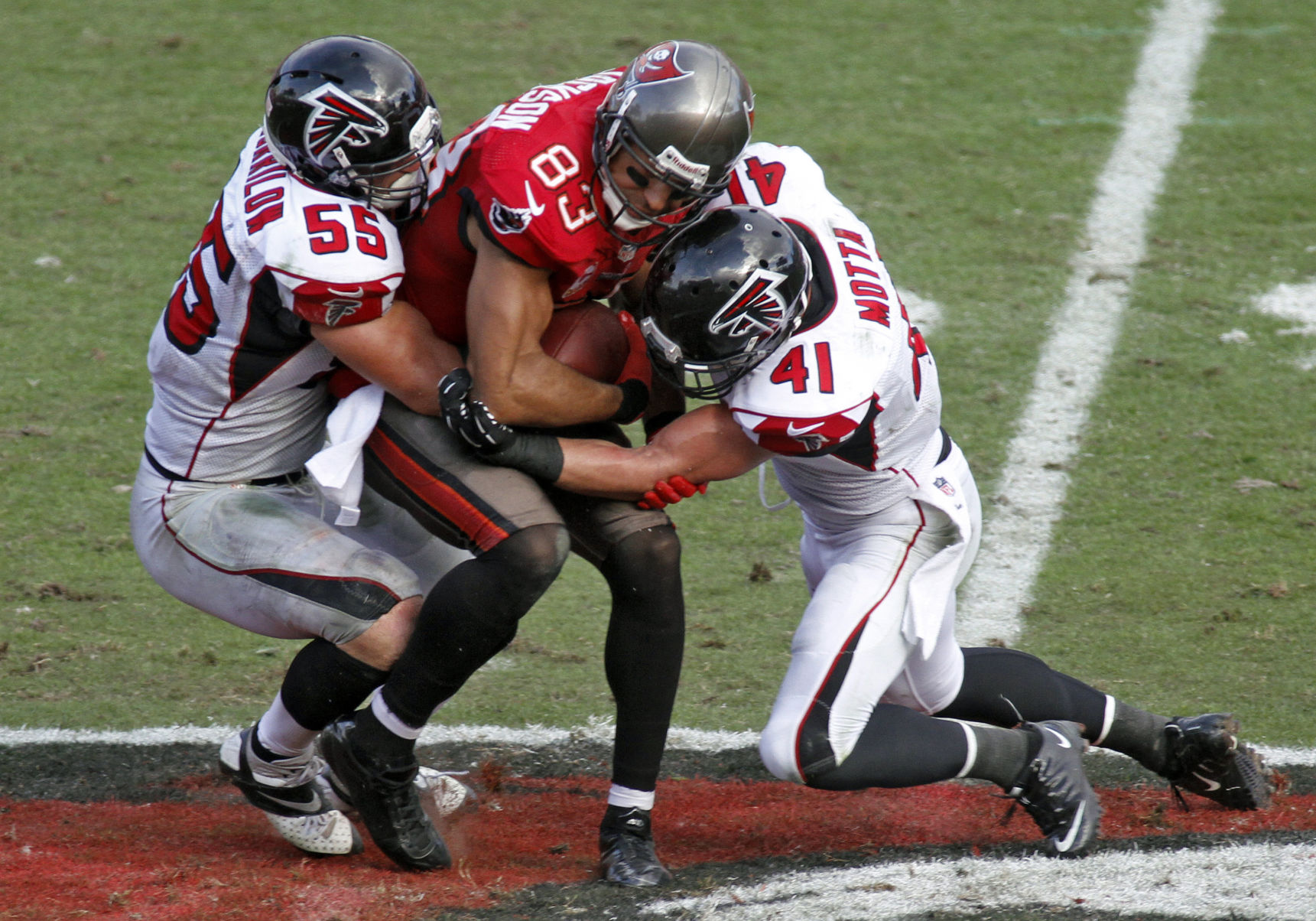 Vincent Jackson, Paul Worrilow, Zeke Motta